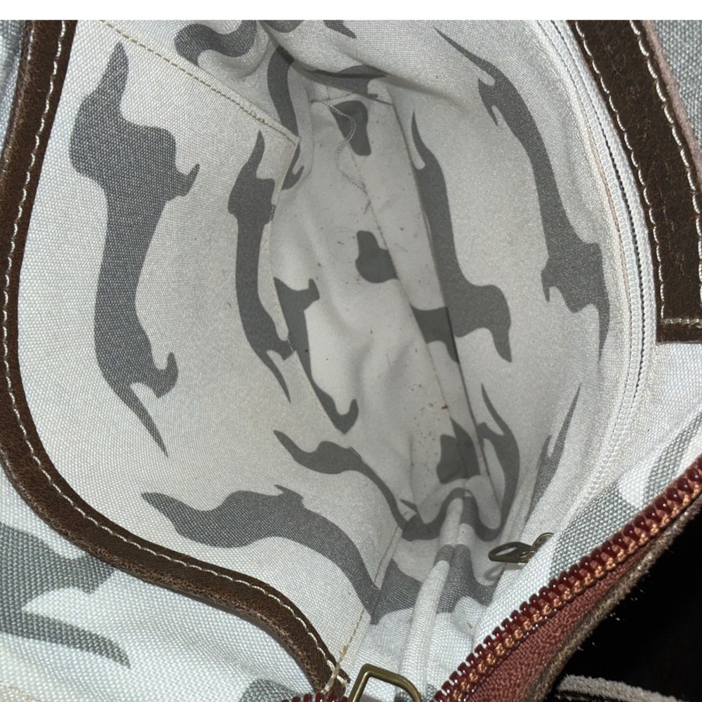 Hidden‎ Craft Brown Leather Crossbody Zipper Pockets Adjustable Strap - Picture 4 of 6